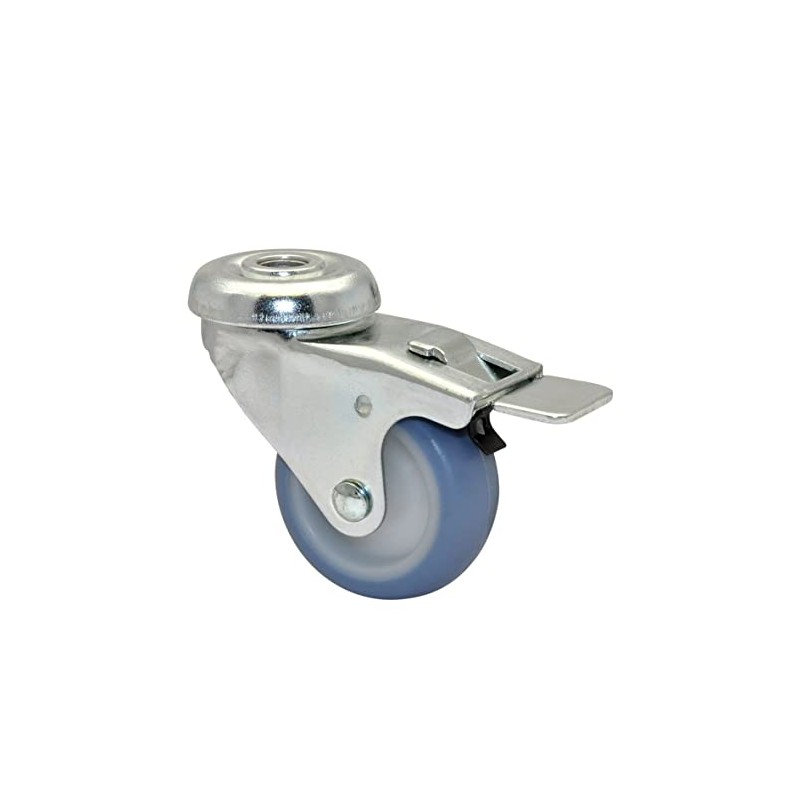 Wagner 23355001 Soft Swivel Castor with Back Hole Eco Diameter