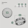 Vent Systems 8" Metal Tee Cap with Mesh. Galvanized Steel