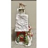BLUE SKY Clayworks RUDOLPH’S Flight School Christmas House Tea Light
