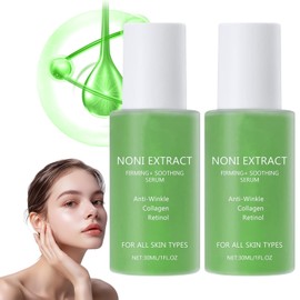 LEKOU Noni Fruit Serum, 30ml Noni Fruit Moisturising Serum, 2PCS Ampolla Energética de Noni, Suero Facial con Extracto de Noni, Noni Anti-Wrinkle Retinol Serum para Todo Tipo de Piel