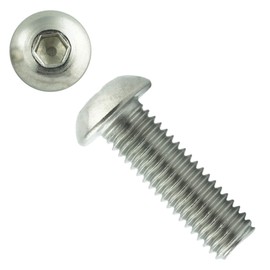 Eisenwaren2000 | M8 x 30 mm Rounded Head Screws with Hexagon Socket (Pack of 20) - ISO 7380 Rounded Head Screws with Flat Head - Threaded Screws - Stainless Steel A2 V2A - Rustproof