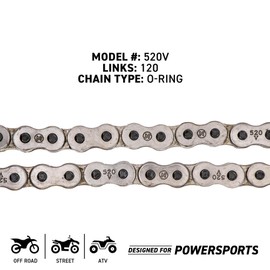 NICHE Drive Sprocket Chain Combo for Honda NC750X Front 17 Rear 43 Tooth 520 O-Ring 120 Links