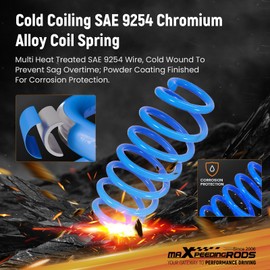 maXpeedingrods Lowering Springs for Toyota Camry FWD 2018-2024, SAE 9254 Cold-Wound Steel 2.0" Lowering Coil Springs, Blue