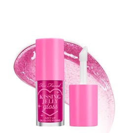Too Faced Kissing Jelly Lip Oil Gloss | Aceite hidratante para labios + brillo híbrido para una hidratación y brillo instantáneos
