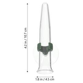 BESPORTBLE Pack of 8 Flower Tubes with Suction Cup, Water Tubes for Flower Arrangements, Plastic Flower Tubes for Freshness and Decoration, Transparent