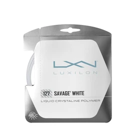 Wilson Luxilon Unisex Tennissaite Savage 127, weiß, 12,2 Meter, 1,27 mm, WRZ994400