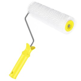 Spiked Roller Self Levelling 23cm Spiked Roller with 13mm Teeth Roller Brush Floor Roller Flooring Aeration Roller Self Levelling Tool for Bubble Remove