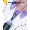 BURANO Holographic Gel Polish, Reflective Glitter Gel Polish 7.3ml UV