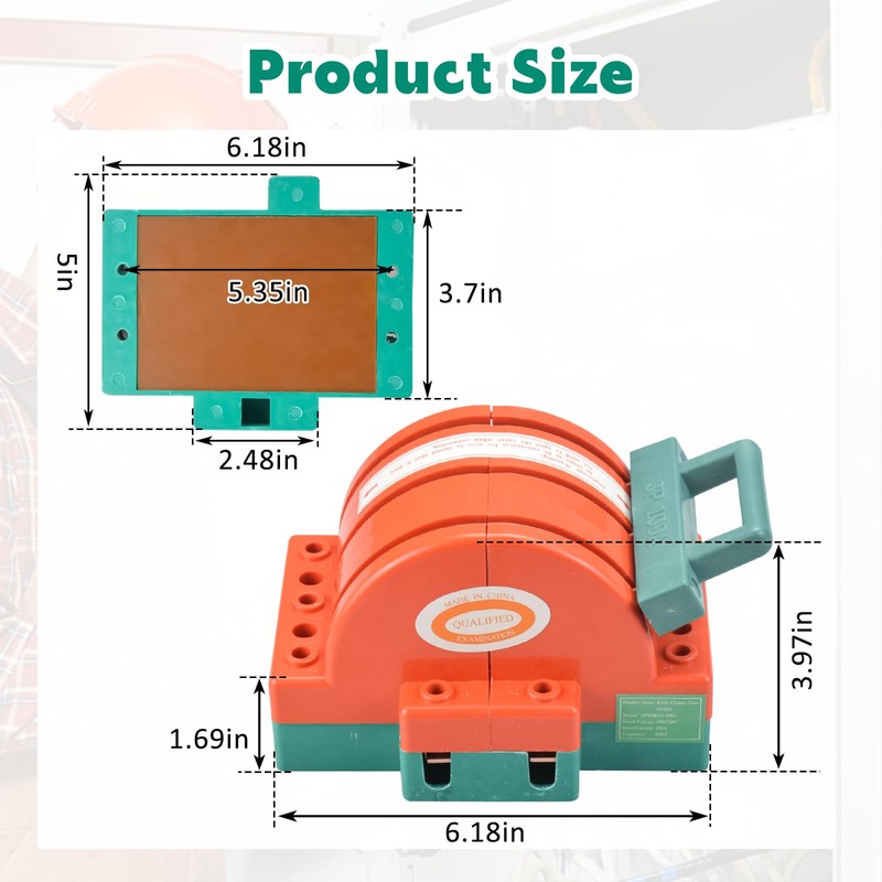 Onseeda Disconnect Knife Switch Double Throw 100A 380V 3 Pole
