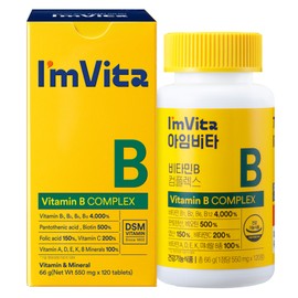 I'm Vita Vitamin B Complex 66g, 120 tablets, 1 piece / 아임비타 비타민B 컴플렉스 66g, 120정, 1개
