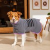 HezzLuv Microfibre Dog Bathrobe Towel Wrap Super Absorbent Dog Drying