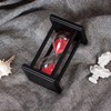 JUNEO HEIM Hourglass Timer with Red Sand, 30 Minute Wooden