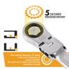 COTOUXKER Flex Head Ratcheting Wrench Set, 1/4 to 3/4 Inch
