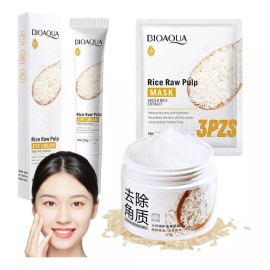 Mafab Cuidado Facial Crema Ojos Exfoliante Facial Mascarilla Arroz