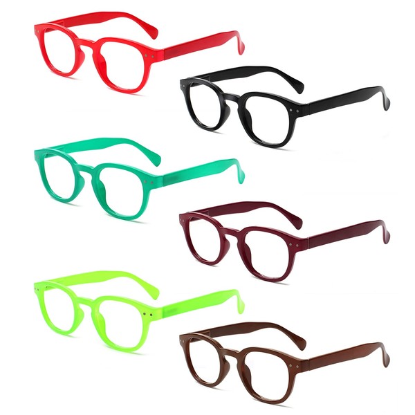 Kerecsen Reading Glasses 6 Pack Great Value Quality Readers Spring