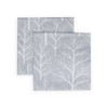 Winter Trees Silver & White Cocktail Napkins - 20 Per