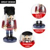 Clever Creations Russian Swordsman 6 Inch Chubby Wooden Nutcracker, Festive
