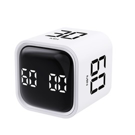 Rotating Pomodoro Timer 5,10,30, 60 Minutes Preset,Desk Productivity Flip Timer, Visual Cube Countdown Stopwatch,Custom Modes/Vibration/High/Low Volume,ADHD Timers, for Study, Work, School, Kitchen