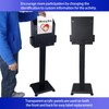 Suggestion Box with Stand, Heavy Duty Metal Locking Donation Ballot
