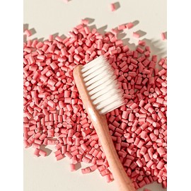 Soduwi Wood Chip Double-Sided Fine Bristle Toothbrush Spring Love Cherry Blossom Pink x 1 / 쏘두위 우드칩 양면미세모 칫솔 봄사랑벚꽃 핑크 x 1개