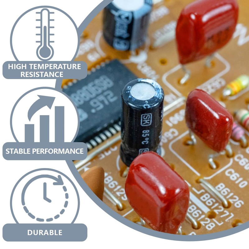 Innfeeltech 25 Pcs Metallized Film Capacitor CBB224 400V 0.22uF Polypropylene