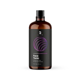 Tónico Facial de 500 ml con más de 99% de Ingredientes Naturales, Extracto de Aloe Vera, Jengibre, Agua de Rosas y Hamamelis. Tónico que Refresca y Calma la Piel. Face Tonic B Life.