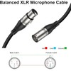EBXYA XLR Cable 25ft 4 Packs - Premium Balanced Microphone