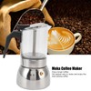 Glass Moka Pot Stainless Steel Heat Resistant Portable Classic Italian