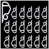 Hang Ups 50 Clear Mini Plastic Gutter Hooks, Outdoor Light