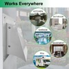 8 Inch White Dryer Vent Cover Outside - Heavy Duty