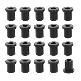 20PCS Rubber Grommets 1/4"(6mm) Drill Hole, 3/16"(4mm) ID Durable Black Silicone Top Hat Grommets for Automotive Firewall, Wiring Protection