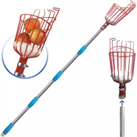 COCONUT Fruit Picker, Fruit Picker Pole with Basket Extendable Long Handle, Easy to A...