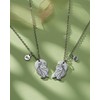 2Pcs Unicorn Half Heart Necklace Set Friendship Gift for Sisters