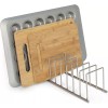 Escanver Organizador Cocina Sartenes Tablas Bandejas Alacena Plata
