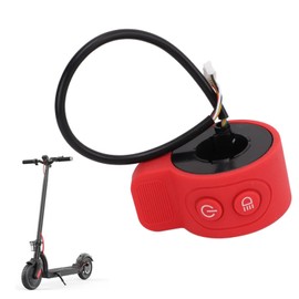 Electric Scooter Thumb Throttle, 5V ABS Silicone Electric Scooter Throttle Accelerator Pedal Speed Control Scooter Integrated Switch Replacement Fit for HXX6 X7 X8 Electric Scooter, Red