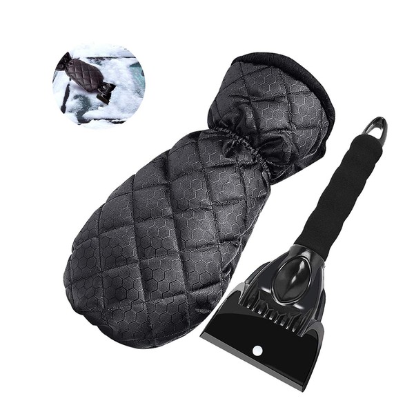 AONAT Car Ice Scraper with Glove, Windscreen Scraper Car with