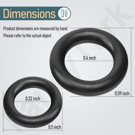 8 Set SPX3000-ORING SPX3000 (ID 0.4" and 0.31") Pressure Washer O-Rings Replacement for Sun Joe SPX3000 SPX3001, SPX3500, SPX3501, SPX4000, and SPX4001 Electric Pressure Washer
