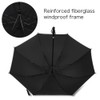 Auto opening Handle Umbrella StormProof Golf Umbrella for men, black