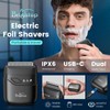 Brightup Electric Foil Shavers for Men, Mini Electric Razor for