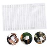 CORHAD 18 Pack Golf Scorecards Portable Scorecard Set for Tournaments