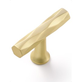 JIASENBAO Brushed Gold Cabinet Knobs 20 Pack Hammered Brass Cabinet Handles Decorative Kitchen Drawer Dresser Cupboard Bathroom Vanity Cabinet Hardware Rhombus