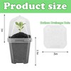 EBaokuup 10PCS Clear Plant Nursery Pots with Humidity Dome -