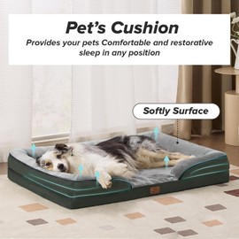 HOME ARCHIVE Cushion Bed for Pets Medium Size Calming Anti Anxiety Crate Bed Machine Washable Breathable Soft Padding (27.9" L x 22.8" W x 6.4" H)