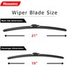 HOSONIC Windshield Wipers, 26" + 22" Wiper Blades, U/J HOOK