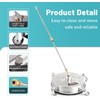 14" Pressure Washer Surface Cleaner with 4 Wheels - Stainless