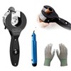 Ratchet Tubing Cutter, Tube Cutter 5/16"-1-1/8" Compact 2-in-1 Pipe Cutter