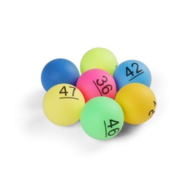 Komonee 100 x Numbered Ping Pong Balls Table Tennis 40mm with Numbers 1-100