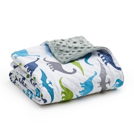 YnM Duvet Cover for Weighted Blankets (Dinosaur, 36''x48'')