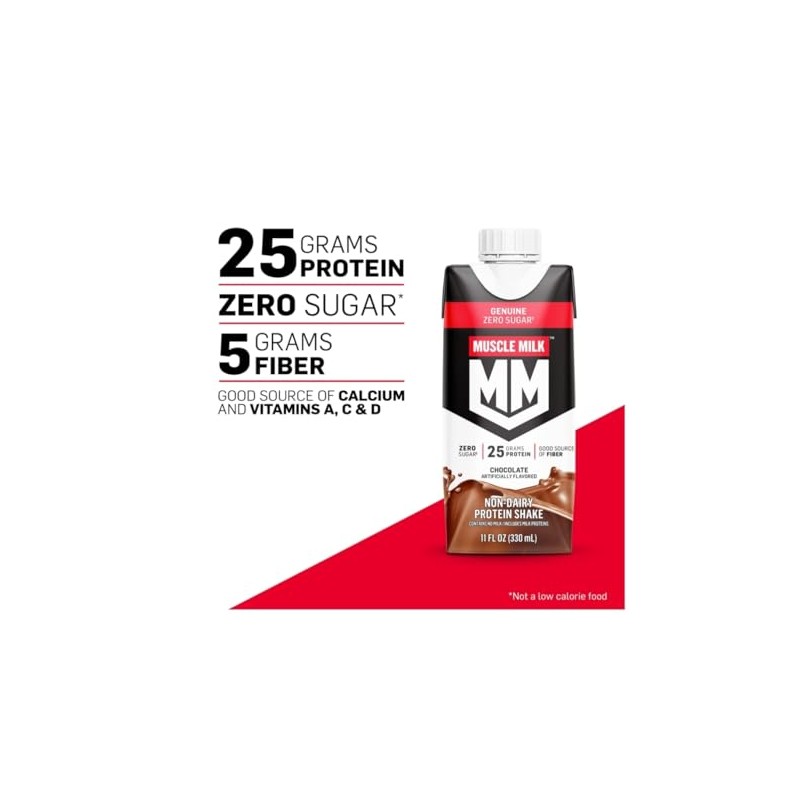 Muscle- Milk High Protein Chocolate Shake, 25g Protein, 11 fl