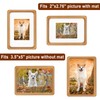 TEYCLZORE 3.5x5 inch Wooden Small Photo Frame, Cute Mini Picture